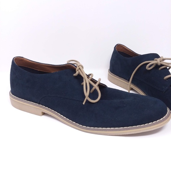 H&M Shoes Hm Oxford Casual Blue Suede Shoes Men Size 15 Poshmark